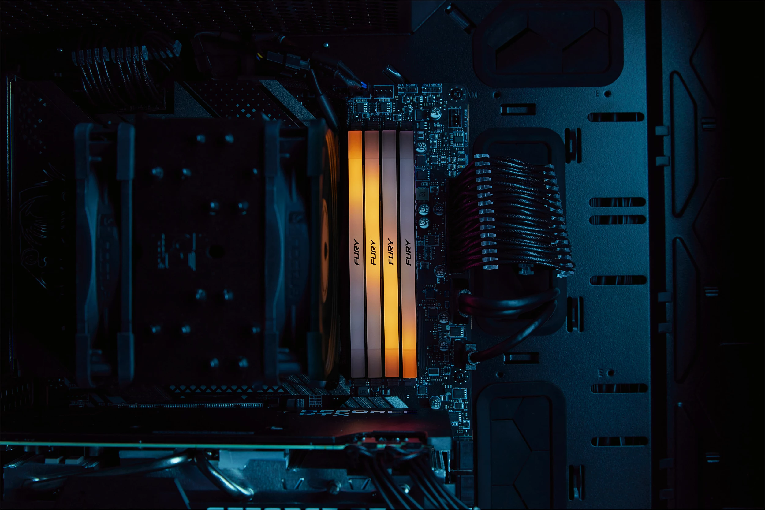 RAM Memorje Kingston FURY Renegade RGB, 64GB (2x32GB) DDR4 3200MT/s CL16, DIMM