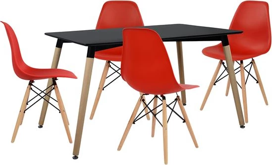 Set tavoline ngrënieje 5 pjesë me tavolinë dhe 4 karrige FH102228 120x80x73 cm