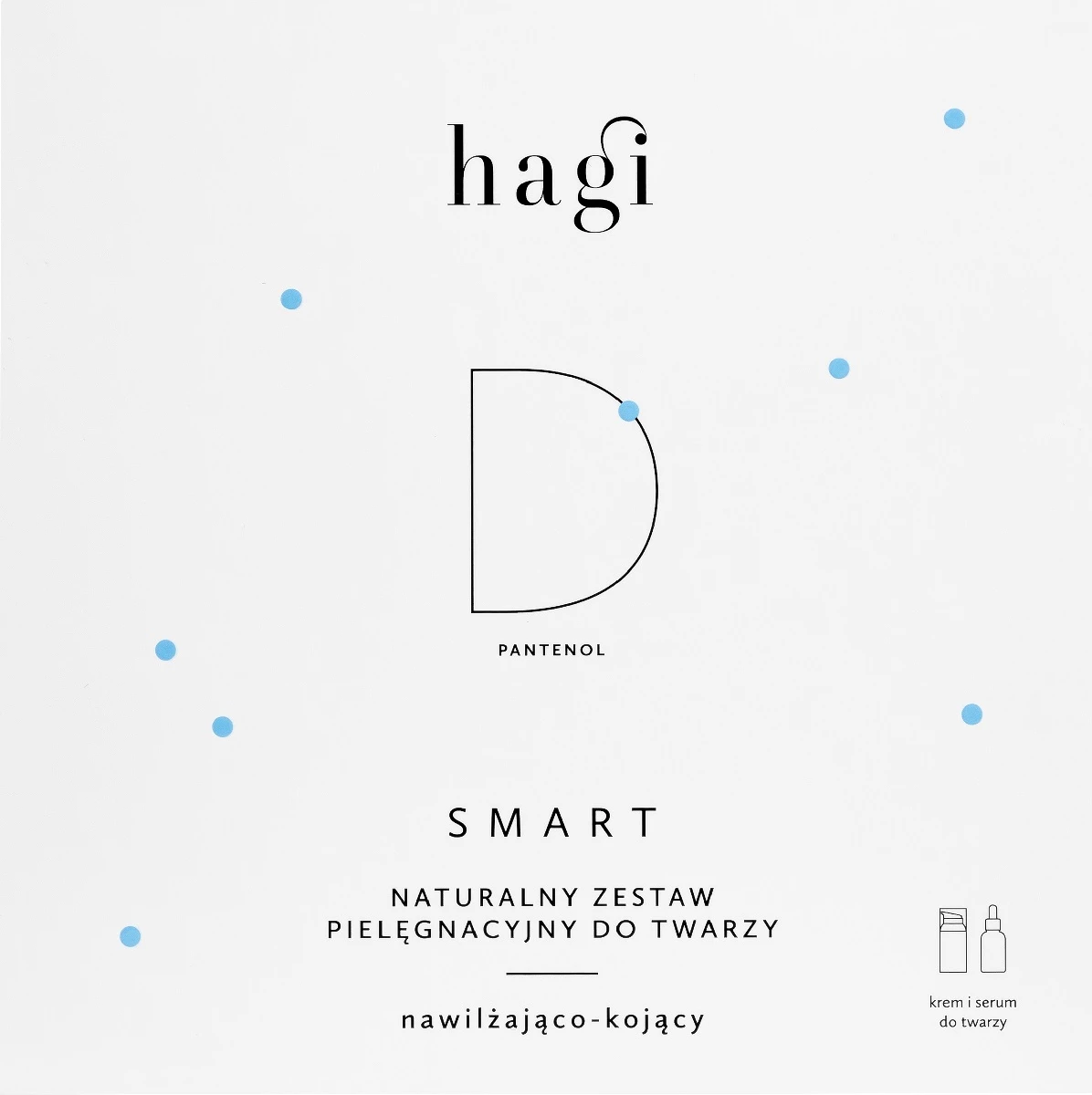 Set krem dhe serum për fytyrë Hagi Smart D për femra, 2x30ml