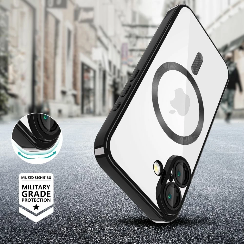 Mbështjellës Tech-Protect MagFlex për iPhone 16, MagSafe, i zi