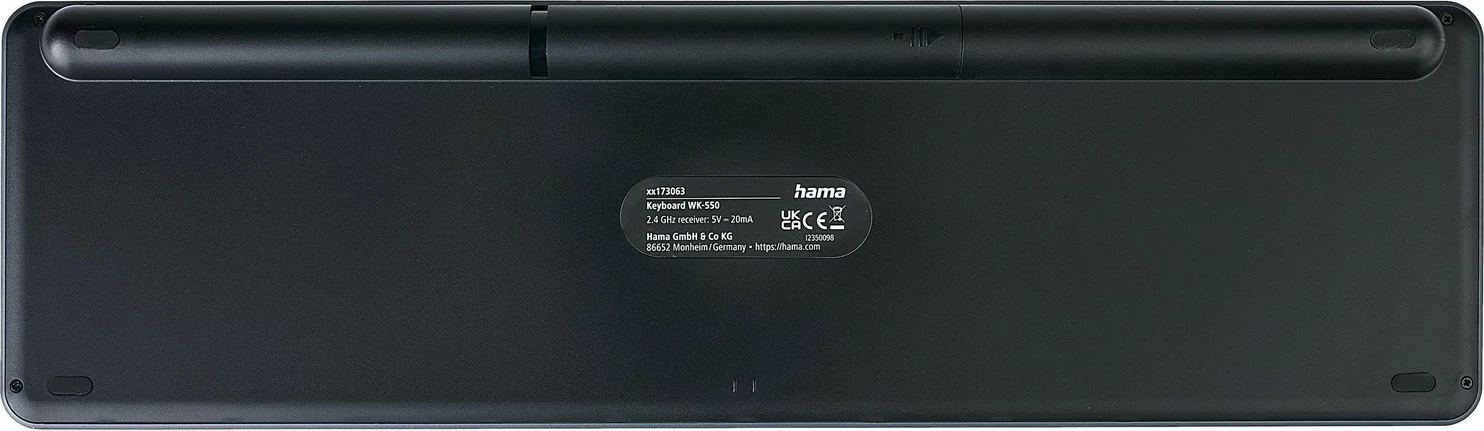 Tastierë Hama WK-550 multi-device, wireless, e zezë