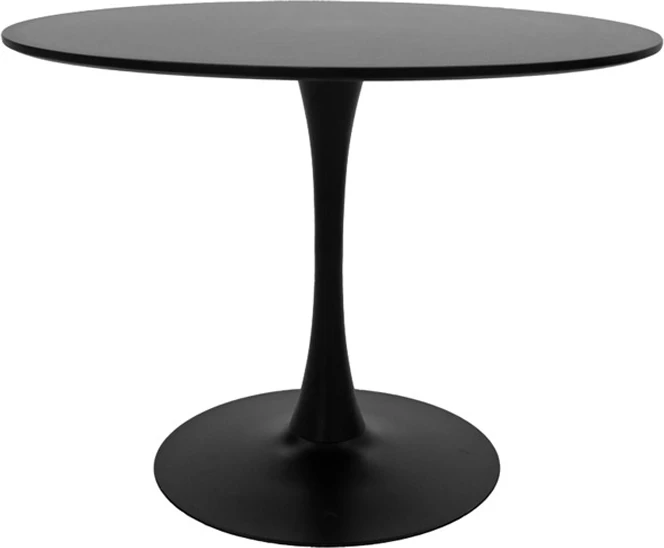 Tavolinë me karrige Balou-Noor, MDF, e zezë-verdhë, set prej 5 copësh, D120x73cm