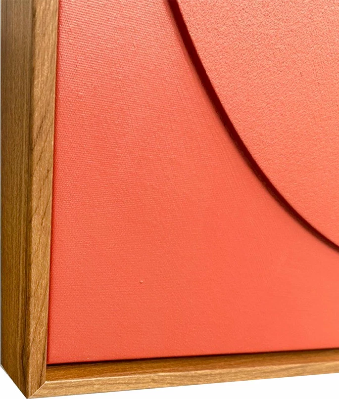 Pikturë dekorative HARMONY me kornizë, kanavacë portokalli, 82.6x4.3x122.6cm