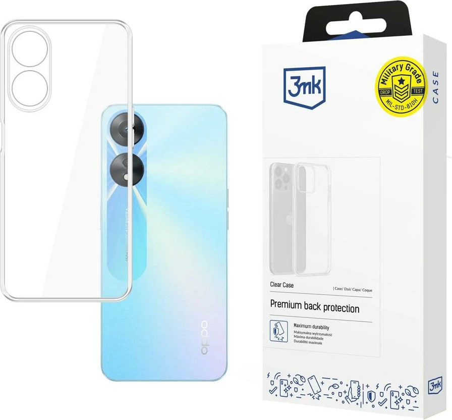 Mbështjellës 3mk Protection Clear Case për Oppo A58 5G, transparent