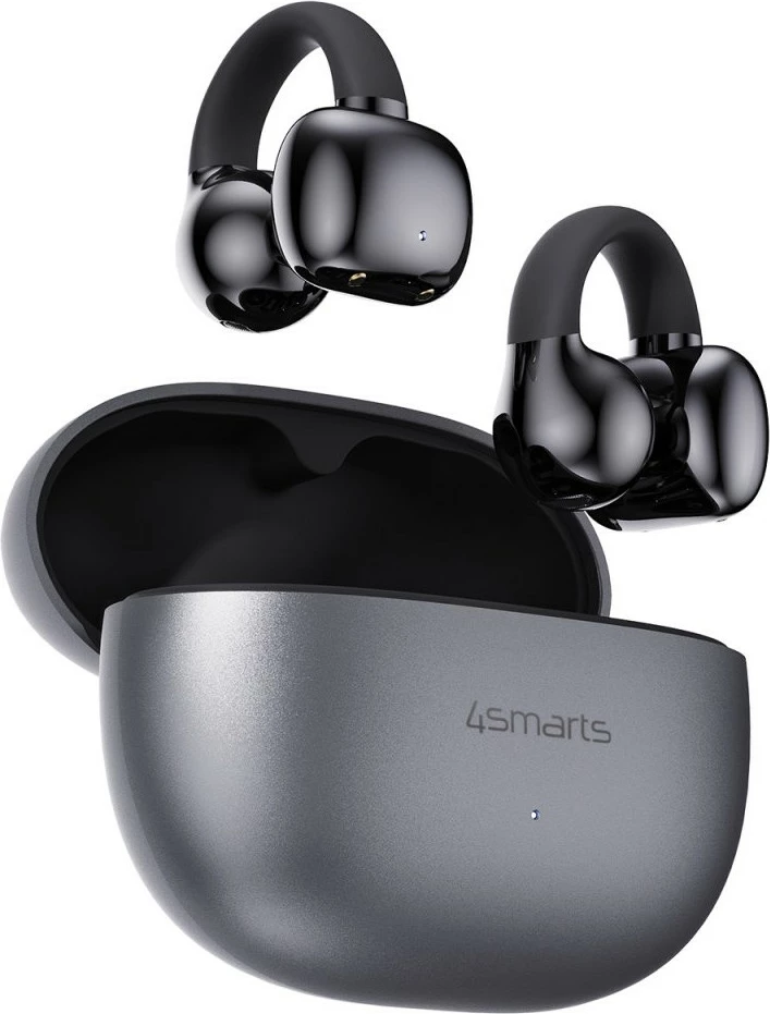 Kufje wireless 4smarts 541387, TWS, 28 orë, Bluetooth 5.4, e zezë/gri
