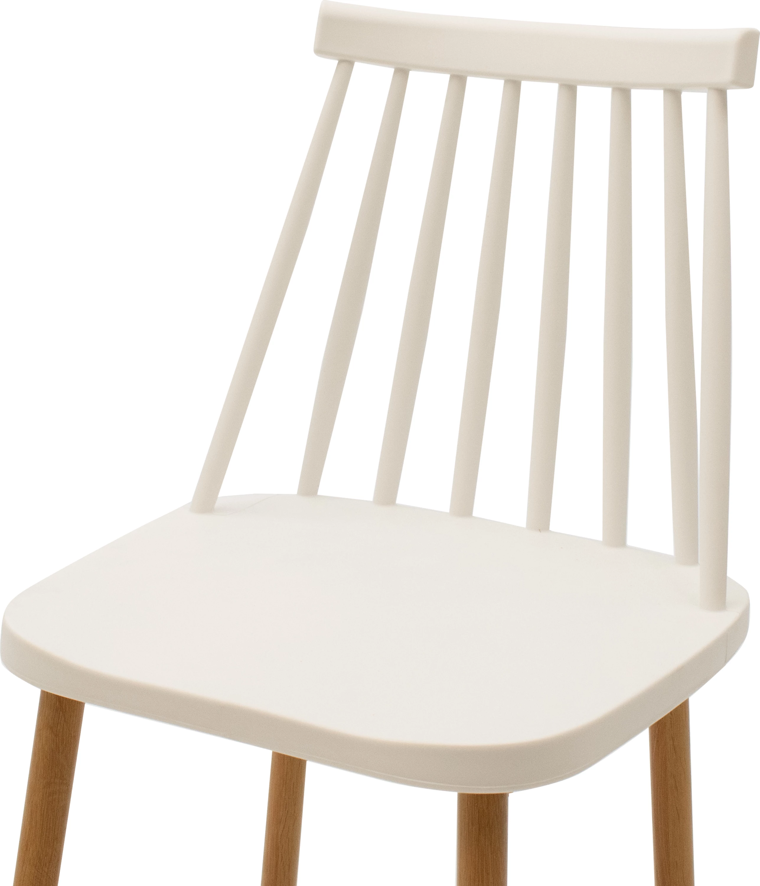 Karrige për bar Aurora pp e bardhë-natyrale 42x47x109cm, set prej 2 copash