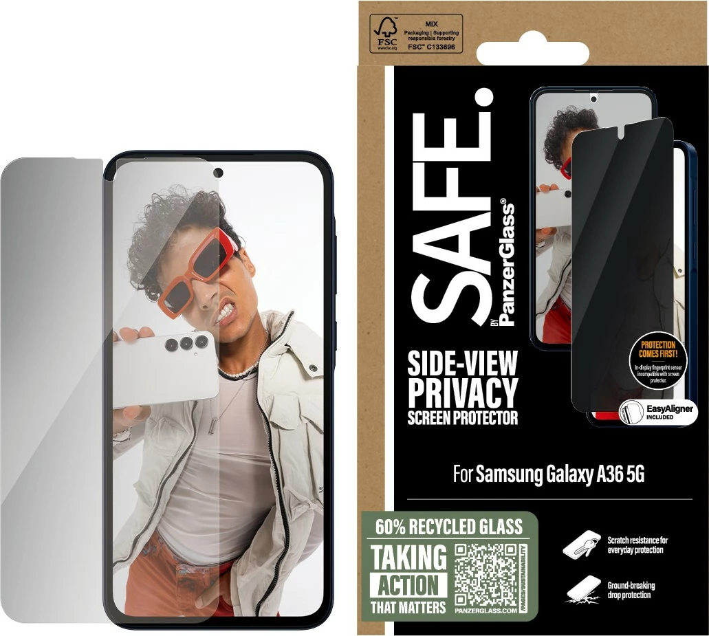 Mbështjellës privacy PanzerGlass Samsung Galaxy A36 5G, transparent