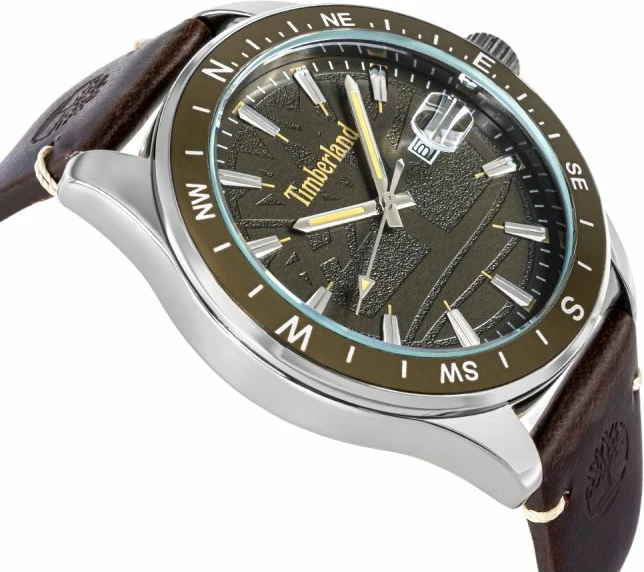 Orë dore meshkuj Timberland Swampscott TBL.15941JYUK/53, jeshile/kafe, set me çantë