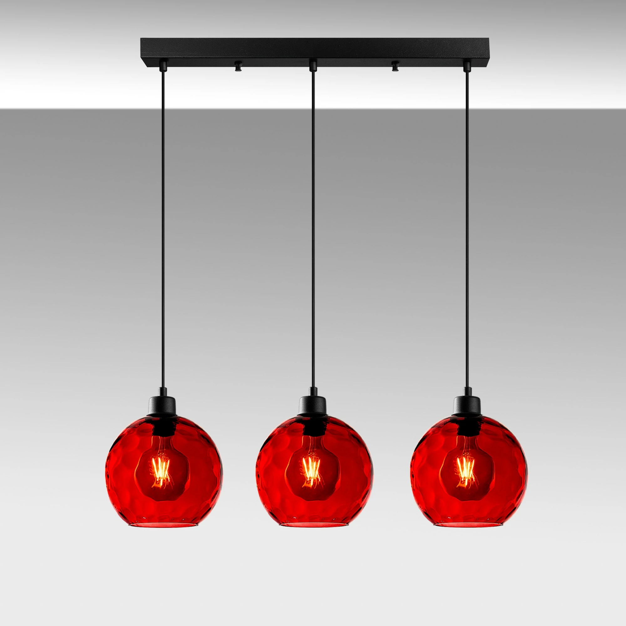 Llambë tavani Opviq Benek, e kuqe, 70x20x120cm