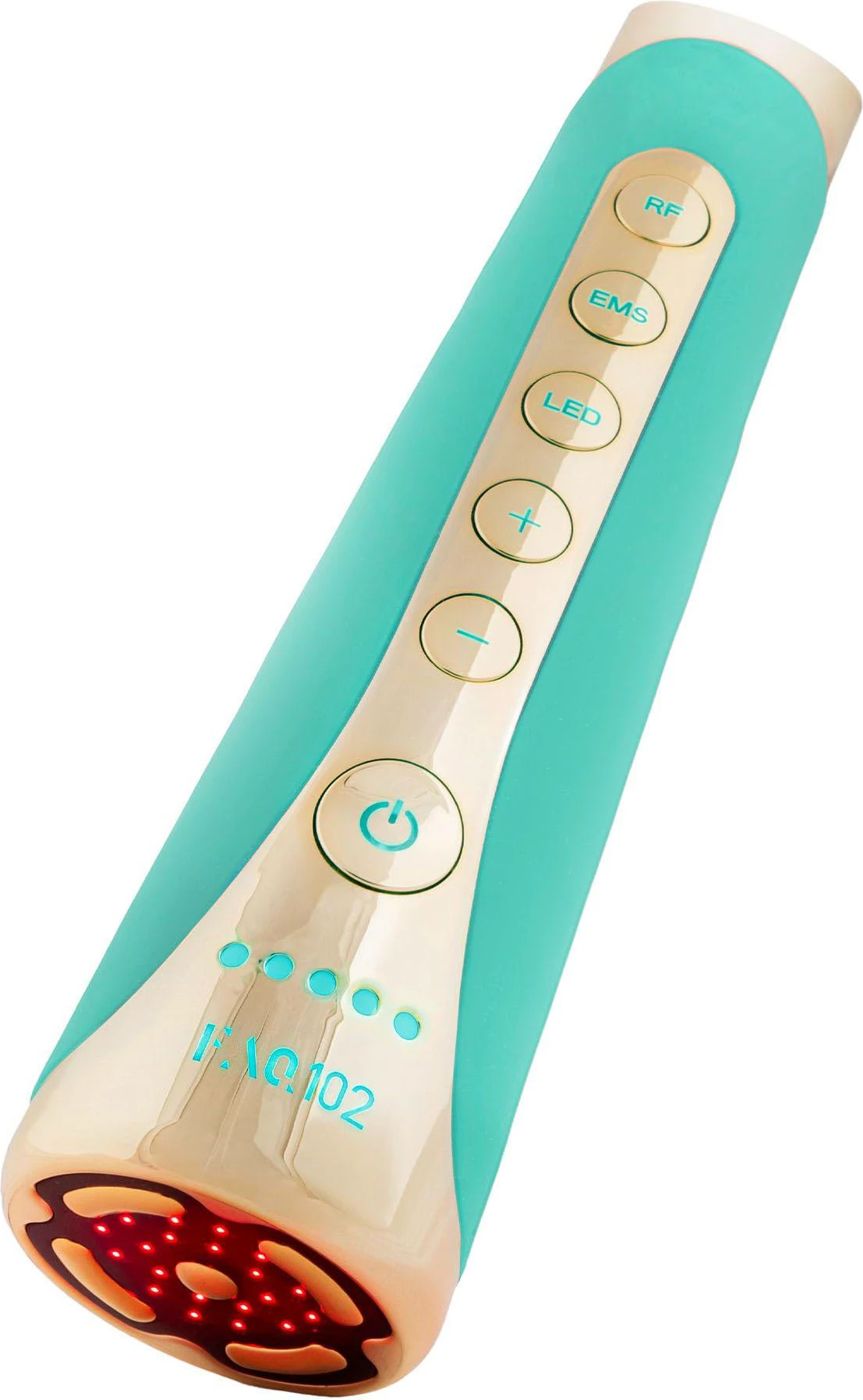 Pajisje rejuvenimi profesionale FAQ 102, EMS/RF/LED, me aplikacion, e papërshkueshme nga uji, Topaz, set 7 copë