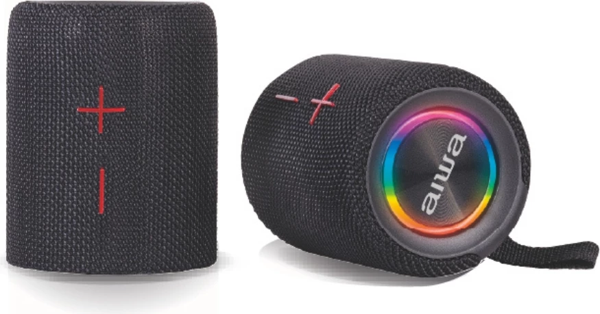 Altoparlant portativ Bluetooth Aiwa BST-250, 2x10W RMS, Bluetooth 5.0, TWS, MicroSD deri 64GB, IPX5, RGB, i zi, set me kabllo USB-C