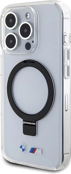 Mbështjellës BMW Ring Stand M Collection MagSafe për iPhone 15 Pro Max, transparent