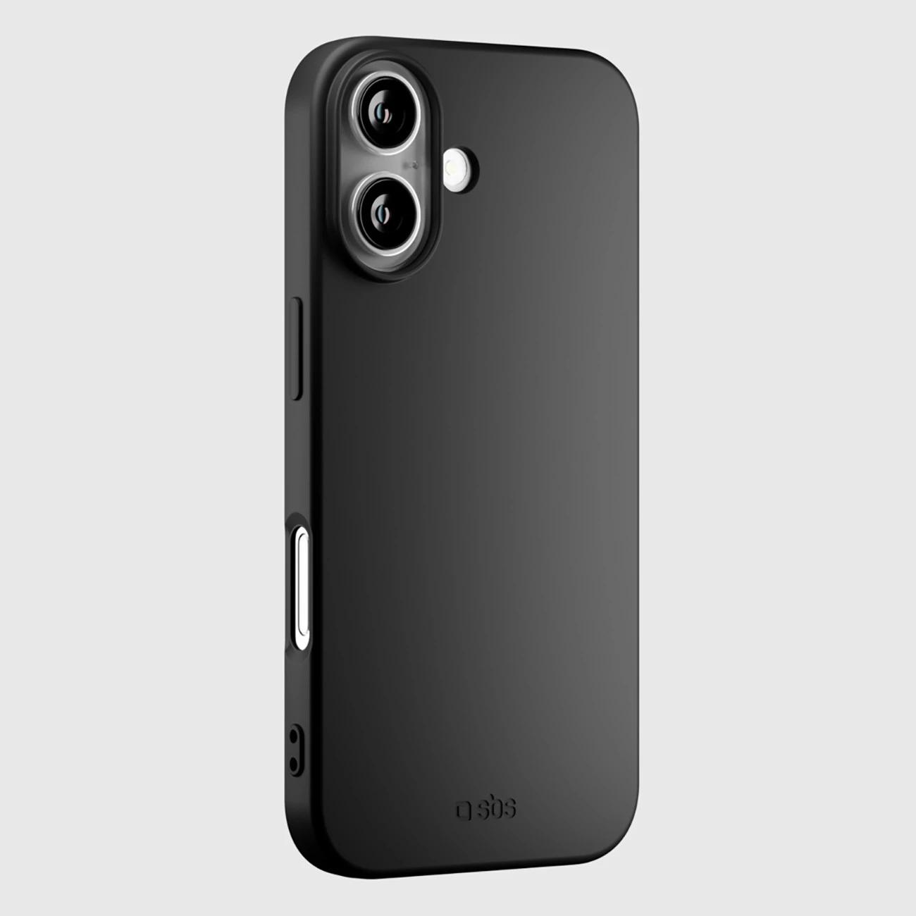 Mbështjellës SBS Instinct për iPhone 17, TPU me mikrofibër, ultra i lehtë 20 g, kompatibil me karikim wireless, i zi