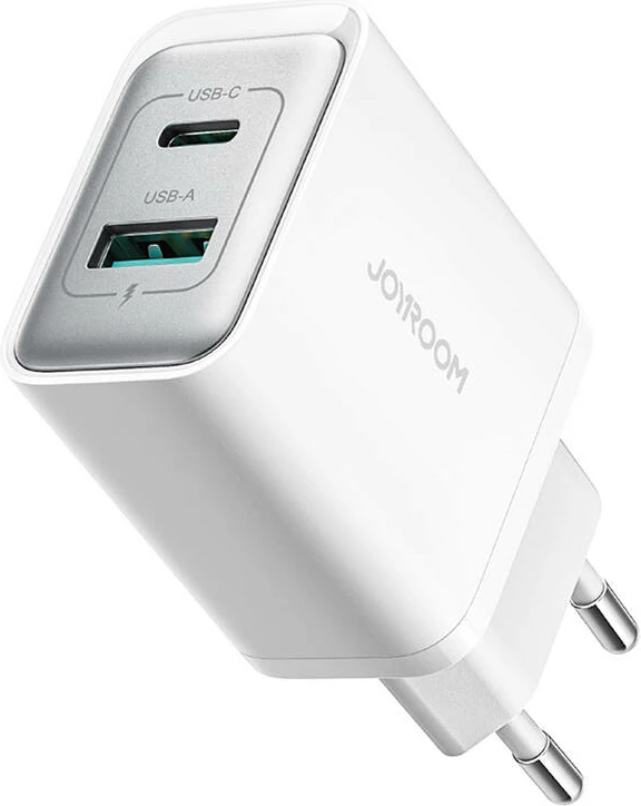 Karikues Joyroom JR-TCF15 me dy porta (USB-A + USB-C), 30W, i bardhë