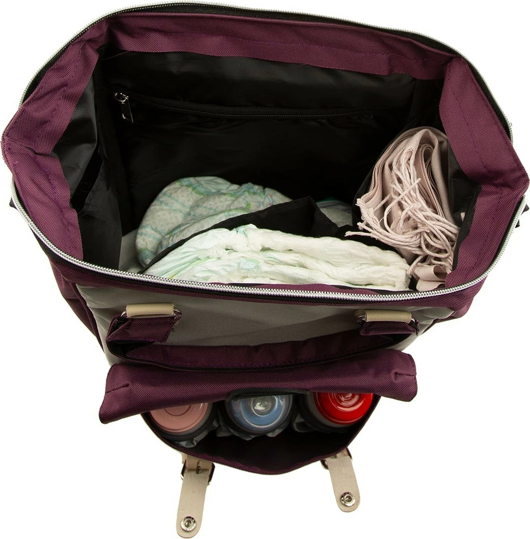 Çantë për pelena, ngjyrë vjollcë, Zoozie Bags, 3884 - 52033