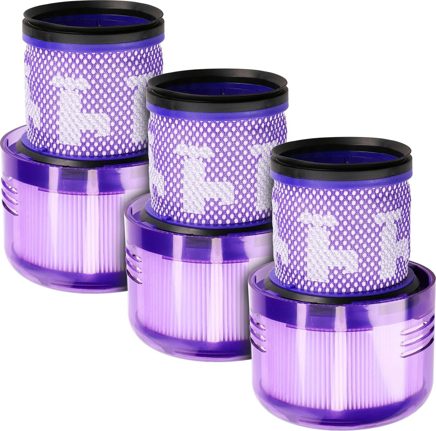 Set filtrash Extralink për Dyson V11 SV14/SV15/SV16/SV17, 3 copë, vjollcë