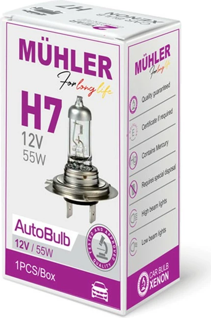 Lampa H7 12v/55w  Kuti Muhler