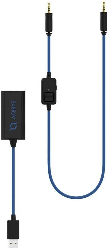 Kufje AQIRYS Sirius Pro 7.1, me mikrofon të ndashëm, Bluetooth, USB, 3.5mm, e zezë