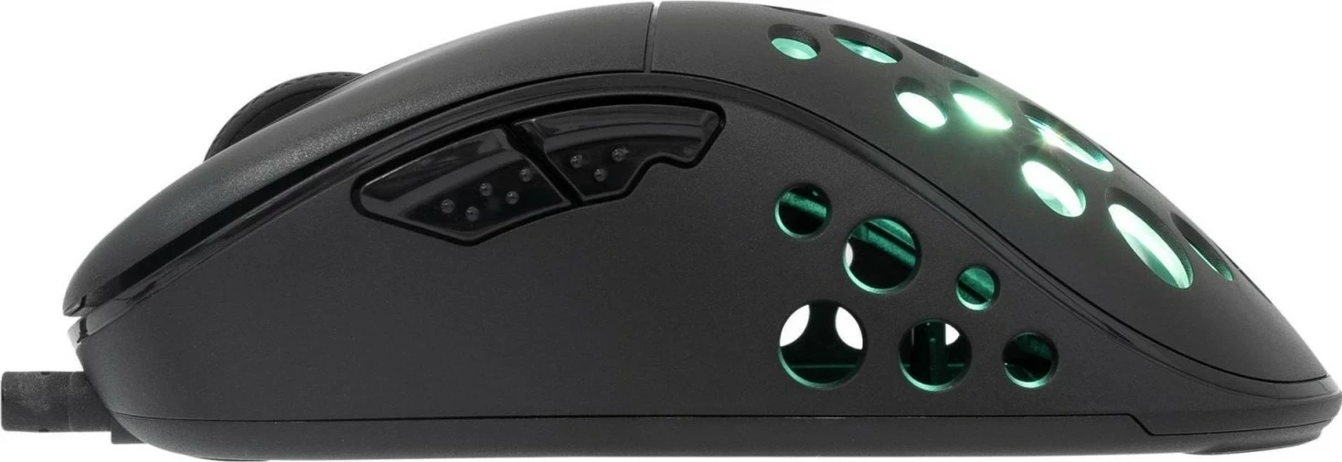 Maus gaming White Shark Azrael, 12800 DPI, RGB, me kabllo USB, i zi