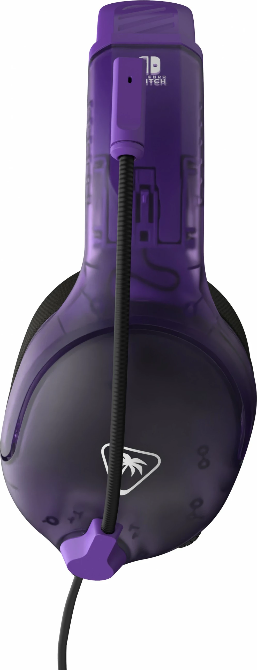 Kufje Turtle Beach Airlite Fit NS Ghost Lila, me mikrofon, për gaming, 3.5mm, e zezë/vjollcë