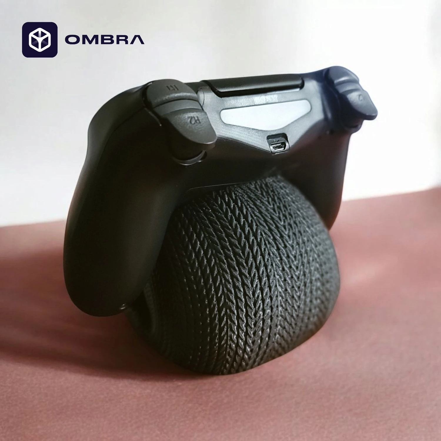 Mbajtëse për kontroller PS5 "Knitted Skull Controller Holder", e zezë