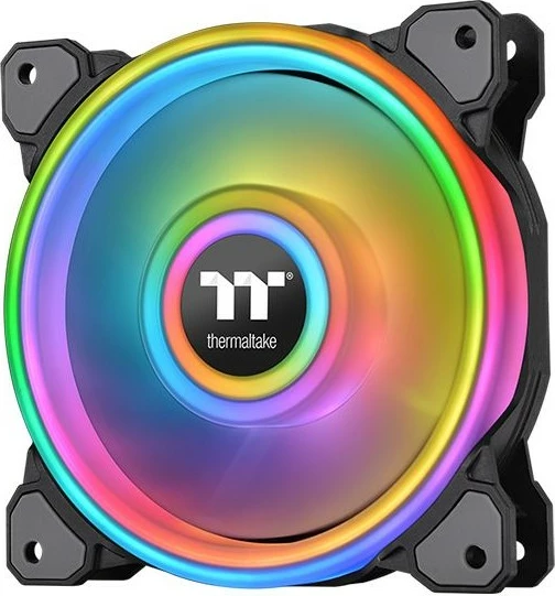 Ventilator kasë Thermaltake Riing Quad 12 RGB TT Premium Edition 120mm, i zi