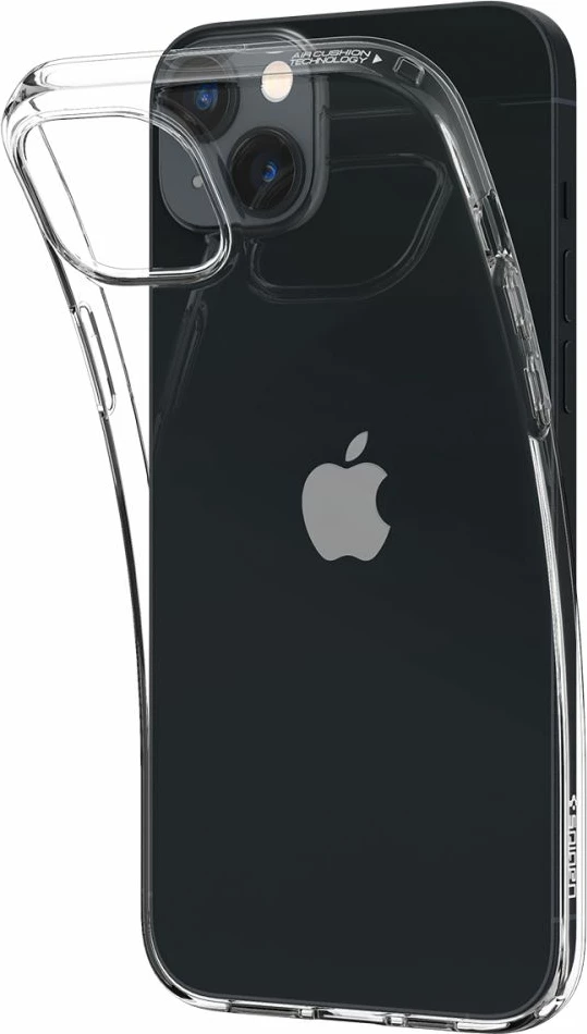 Mbështjellës Spigen Liquid Crystal për iPhone 14 Plus, TPU i hollë me airbag në qoshe, Transparent, 1 copë