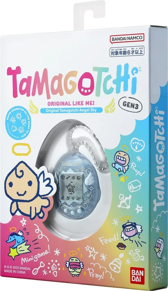 Tamagotchi Bandai Angel Sky GEN3, lodër elektronike koleksionuese, kaltër