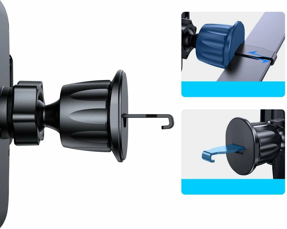 Mbajtës telefoni për veturë Joyroom JR-ZS259, për grilë ajri, i zi