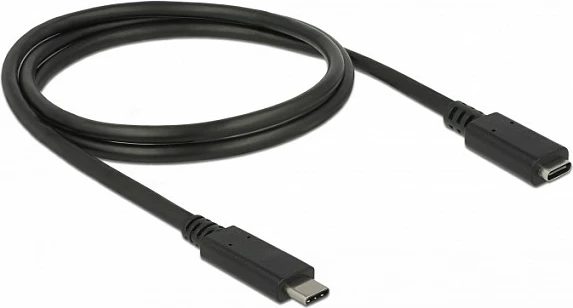 Kabllo zgjatëse USB-C DeLOCK 85533, 1m, USB 3.2 Gen 1, 5Gbps, 3A, e zezë