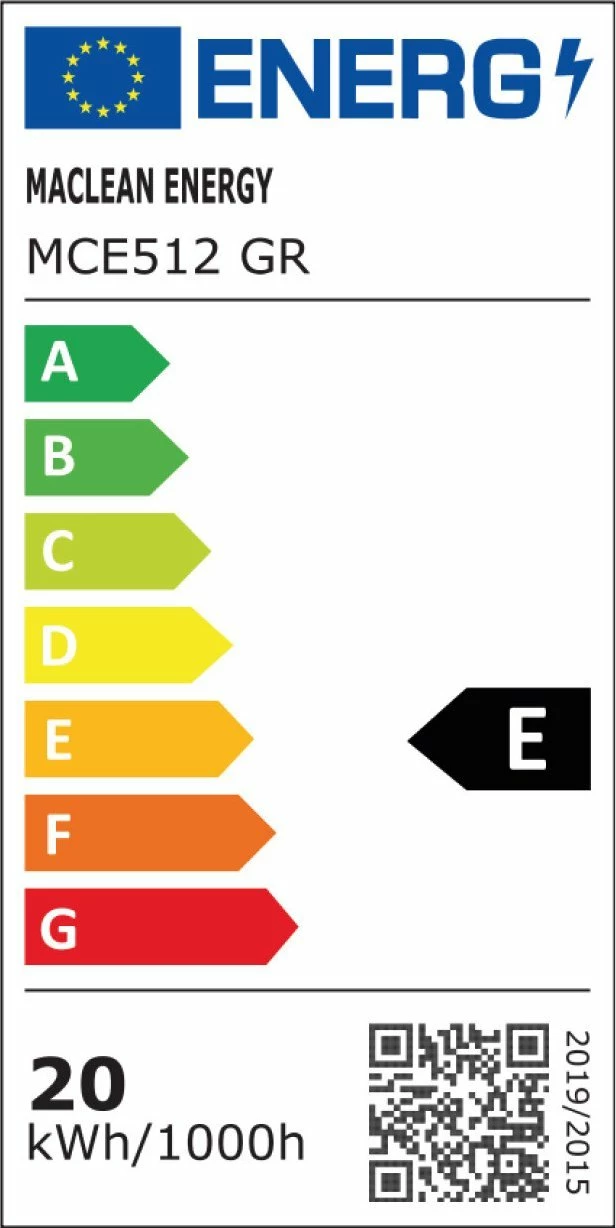 Lampë muri LED me sensor lëvizjeje Maclean MCE512 GR 20W 2000 lm IP65 4000K, gri