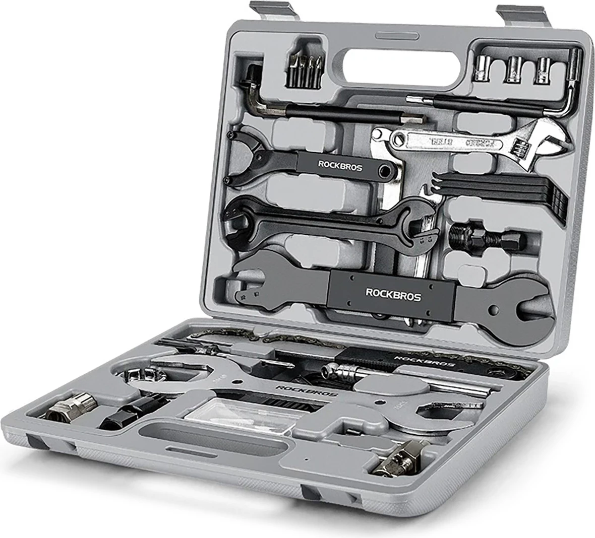 Set veglash për biçikletë Rockbros 43210810001, 44 pjesë, gri/zi