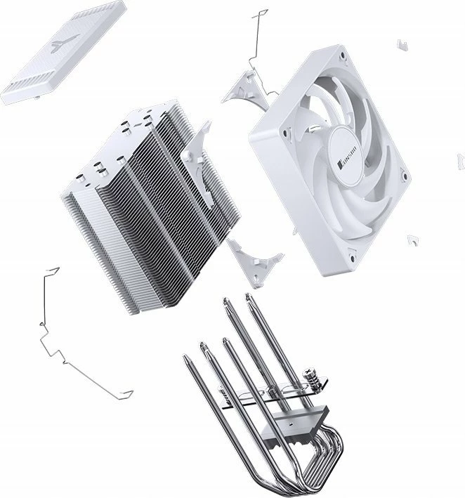 Ftohës CPU Jonsbo CR-1000 EVO, 120mm, 4 heatpipe, 220W TDP, i bardhë