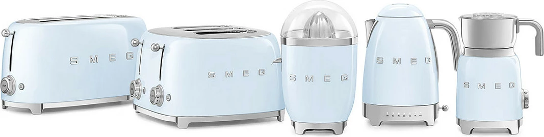 Ibrik elektrik SMEG KLF04PBEU, 50s Style, pastel blu