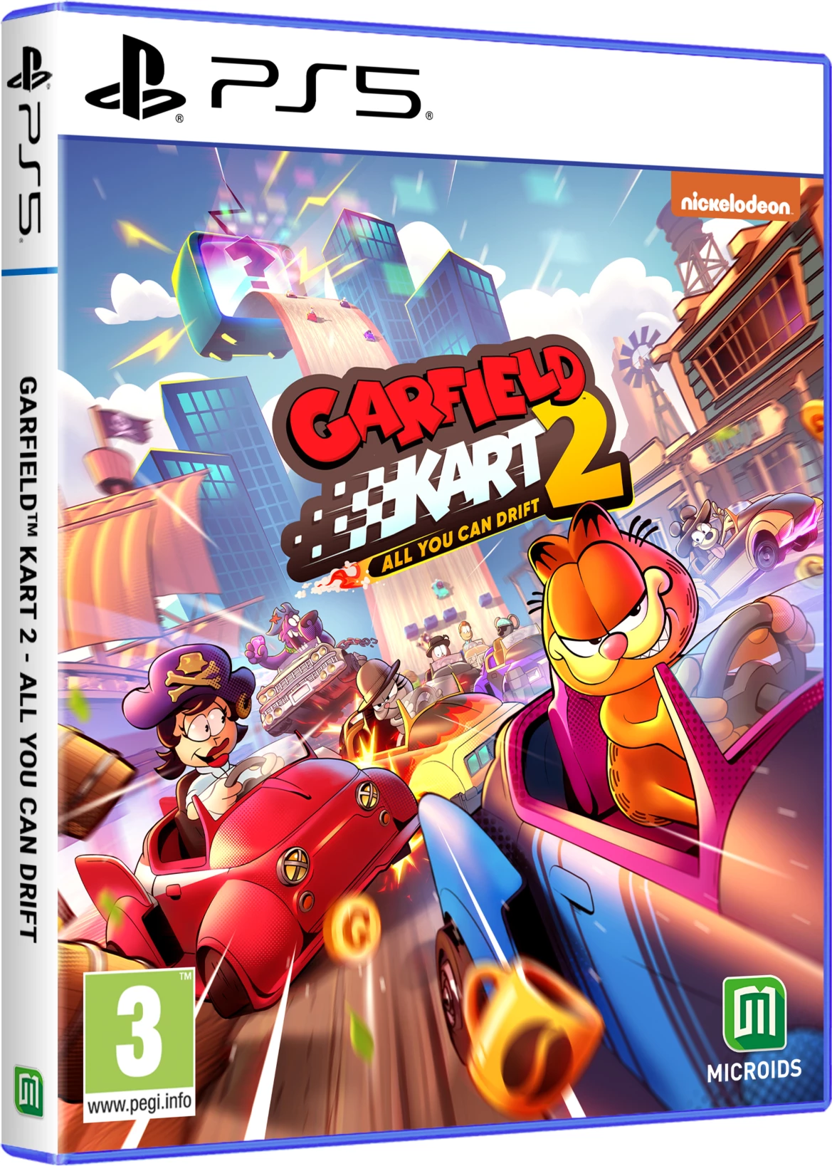 Videolojë Microids Garfield Kart 2: All You Can Drift për PlayStation 5 (PS5), PEGI 3