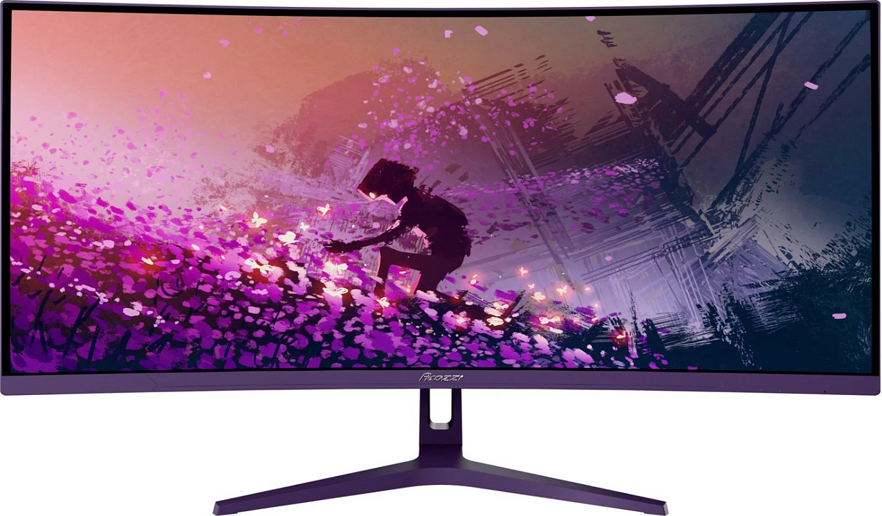 Monitor Arozzi TFT Nova 34", UWQHD 3440x1440, 165Hz, i lakuar, VA, lila