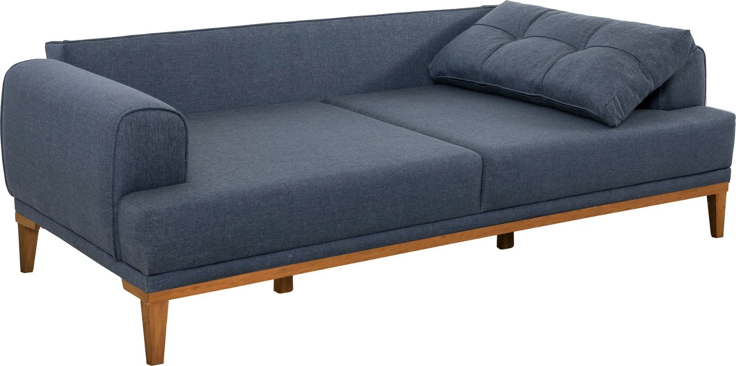 Set divanësh Atelier del Sofa, Vina, ngjyrë kaltër e errët, këmbë druri Atlantic Pine