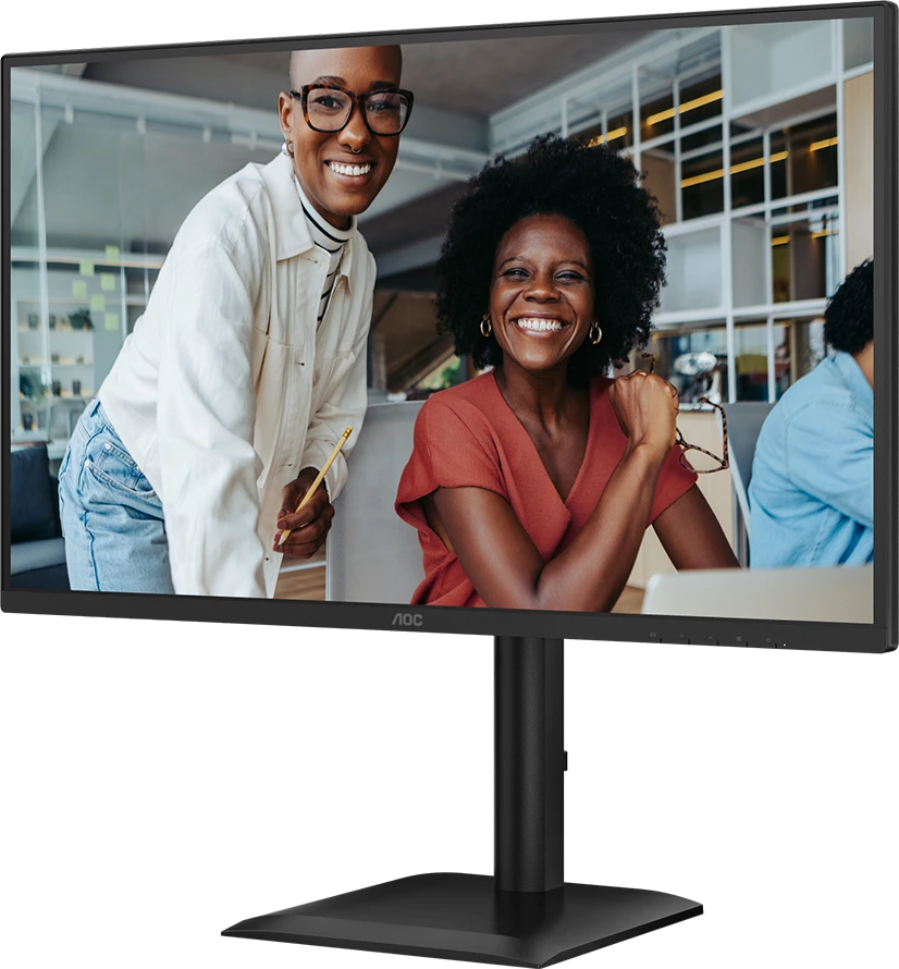Monitor AOC Q27E4U 27" QHD IPS 120Hz HDR me Adaptive Sync, USB hub, Altoparlantë, i zi