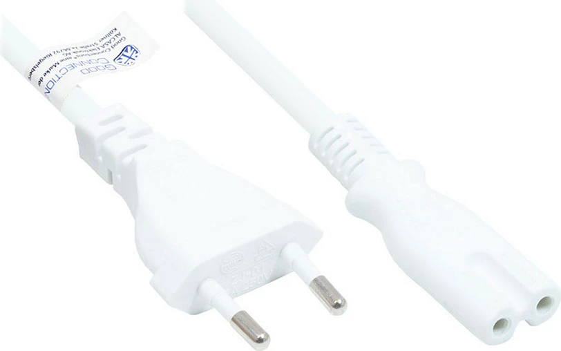 Kabllo rryme GoodConnections Alcasa P0370-W010, Type C në C7, 1 m, e bardhë