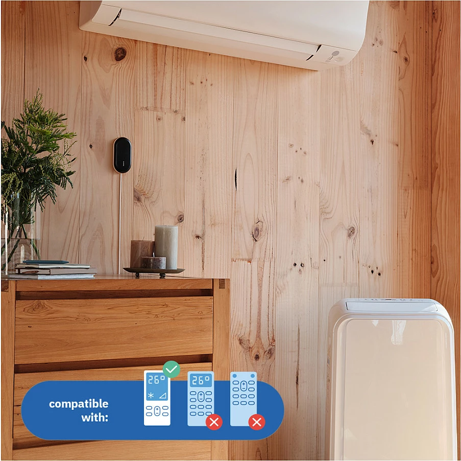 Kontroller i mençur për klimë Netatmo Smart AC Controller, Wi‑Fi, 2 copë, zi/bardhë