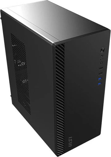 Kasë MSI PRO SHIELD M100P, Midi Tower, micro ATX/Mini-ITX, e zezë