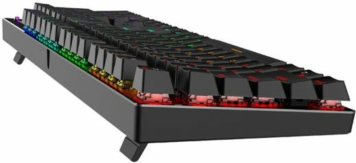 tastierë mekanike USB HAVIT Gamenote HV-KB498L, Outemu Blue, 104 taste, RGB, US layout me karaktere SLO, me pushim dore, e zezë