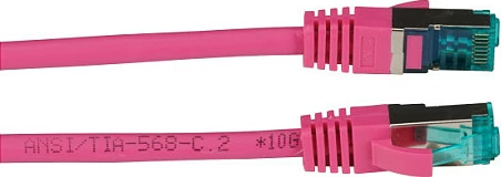 Kabllo rrjeti EFB Elektronik RJ45 Cat6A S/FTP LSZH 10m, magenta