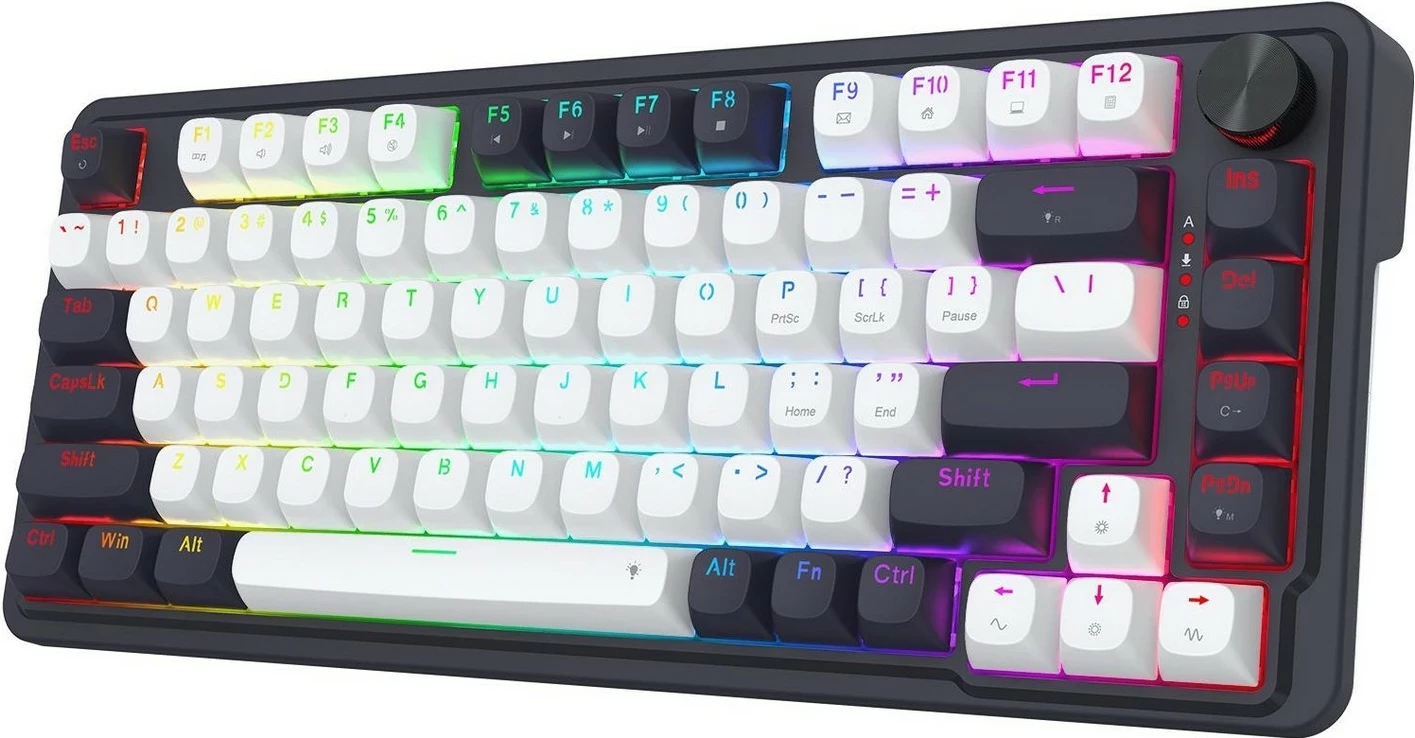 Tastierë mekanike Redragon Ucal Max K673WB-RGB-M, 75%, RGB, wireless, e bardhë