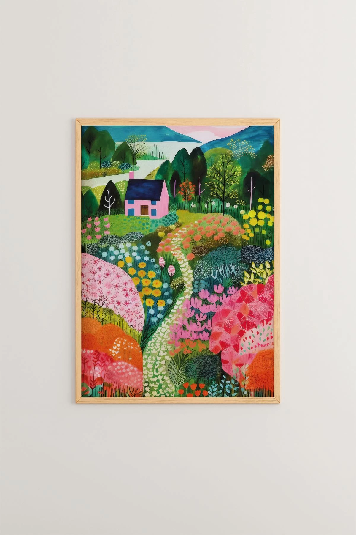 Pikturë dekorative me kornizë, Wallity, Artsrmdl3, shumëngjyrëshe, 33x48cm