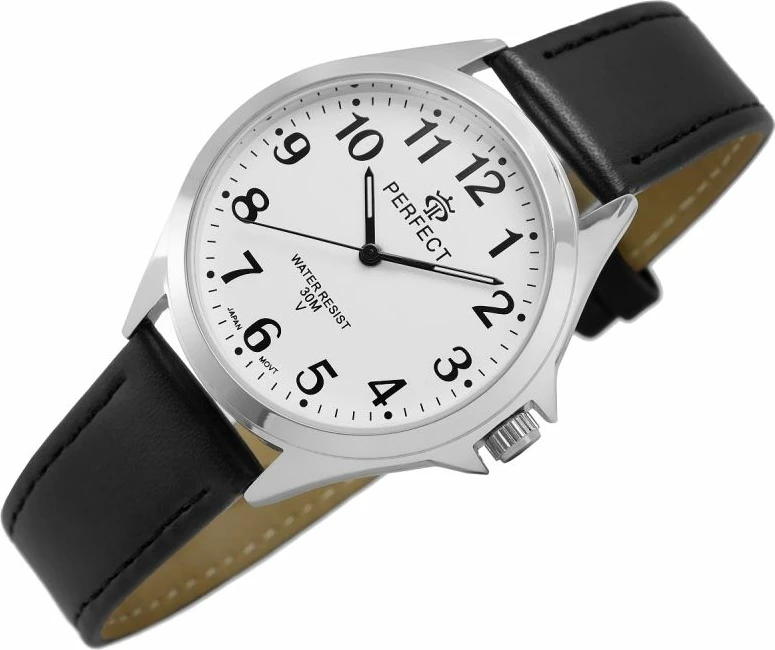 Orë dore meshkuj PERFECT GXB412-01, e zezë