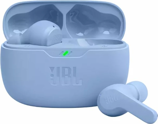 Kufje in-ear JBL Wave Beam BT5.2 me mikrofon, 32h, IP54/IPX2, kaltër