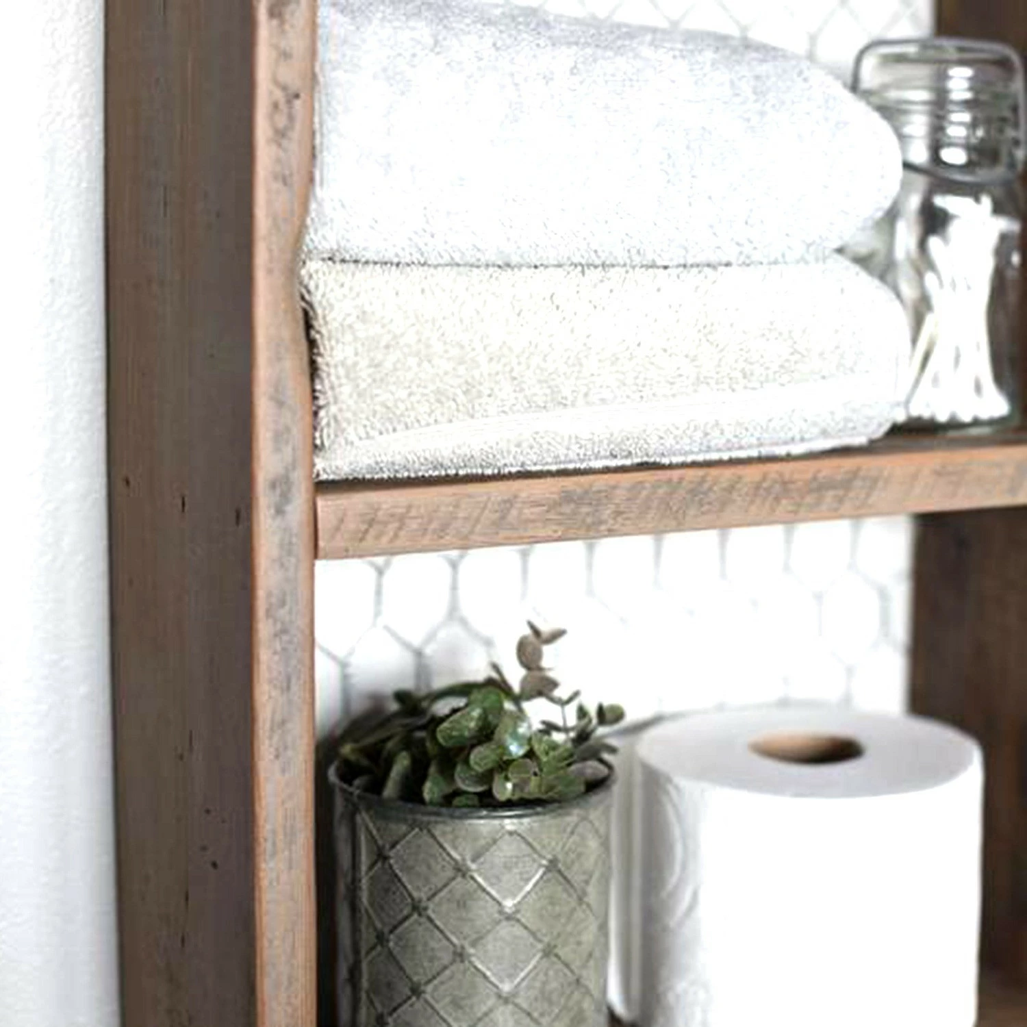 Raf muri Skye Decor, ngjyrë arre, 30x60x9cm