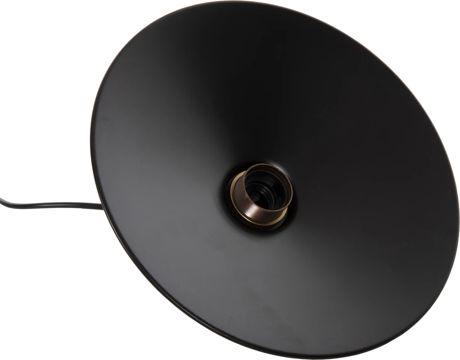 Llambë varëse tavani FH4162, metal i zi, detaj ari në majë, Φ30x109H cm