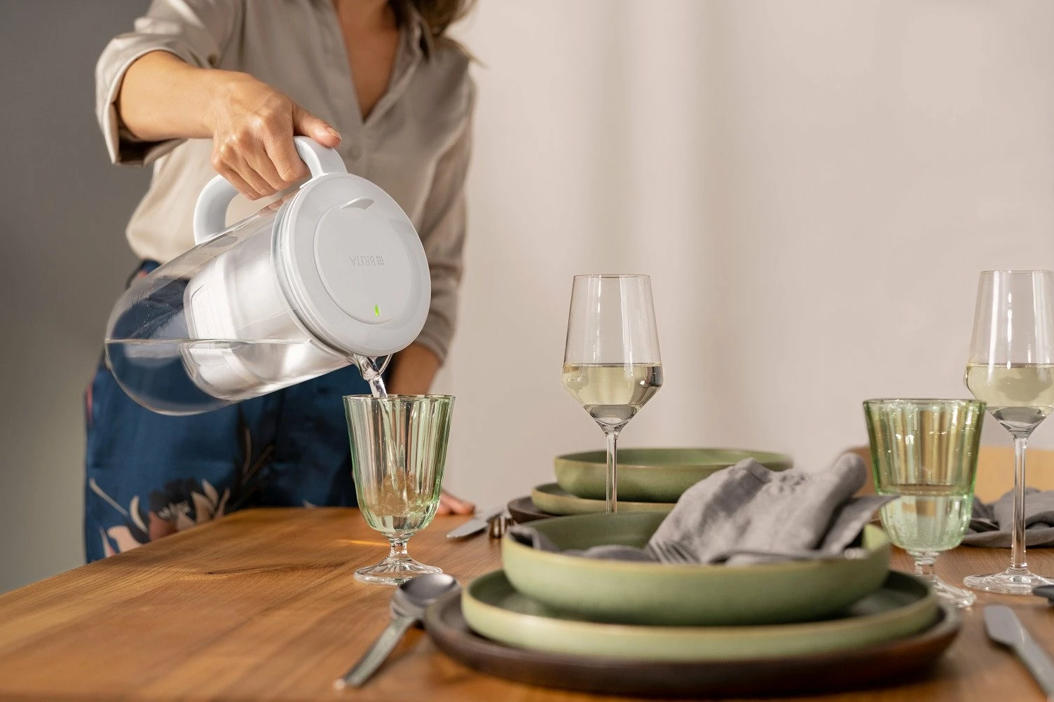 Kanicë filtruese uji Brita Glass 2.5L, me 1 fishek Maxtra Pro Pure Performance, gri